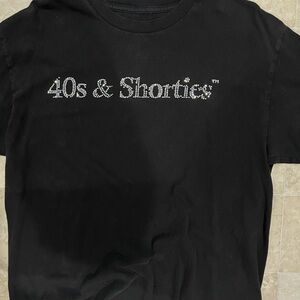 40s & Shorties Black T-Shirt